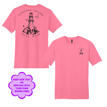 Personalize Free Beach Lighthouse, Hull, Adult Cotton Tees from Baby Squid Ink 