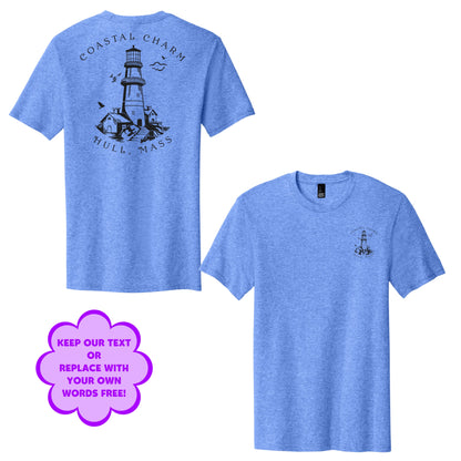 Personalize Free Beach Lighthouse, Hull, Kids Cotton Tees from Baby Squid Ink 