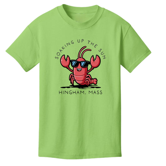 Personalize Free Beach Lobster, Cohasset, Kids Cotton Tees from Baby Squid Ink 