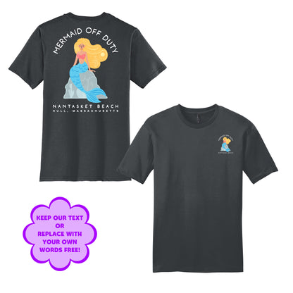 Personalize Free Beach Mermaids, Hull, Adult Cotton Tee from Baby Squid Ink 