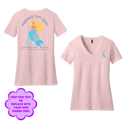 Personalize Free Beach Mermaids, Hull, Women’s Cotton Tees from Baby Squid Ink 