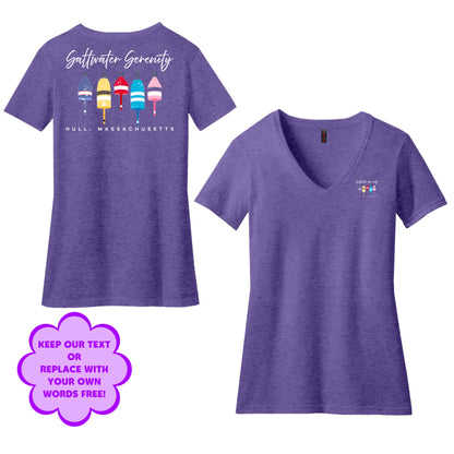 Personalize Free Boat Buoys, Hull, Women’s Cotton Tees from Baby Squid Ink 