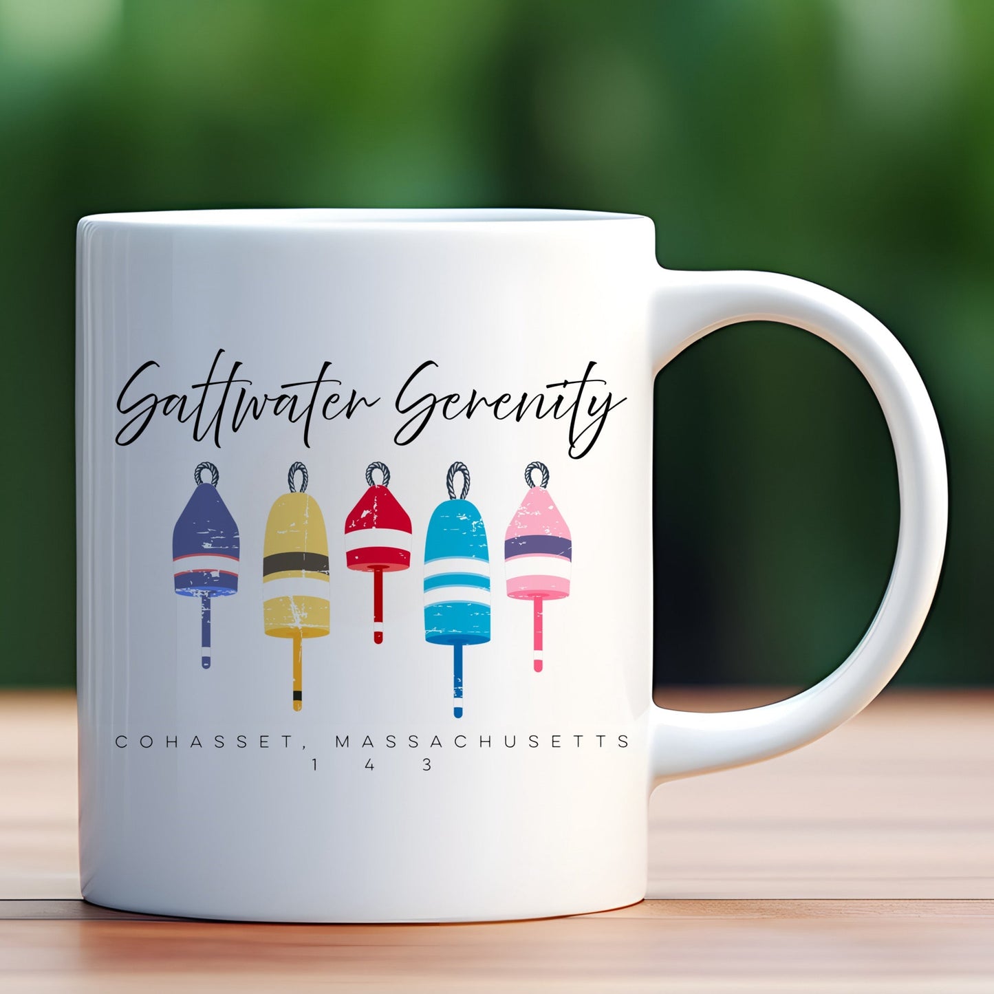 Personalize Free Cohasset MA: Ceramic Mug Collection from Baby Squid Ink 