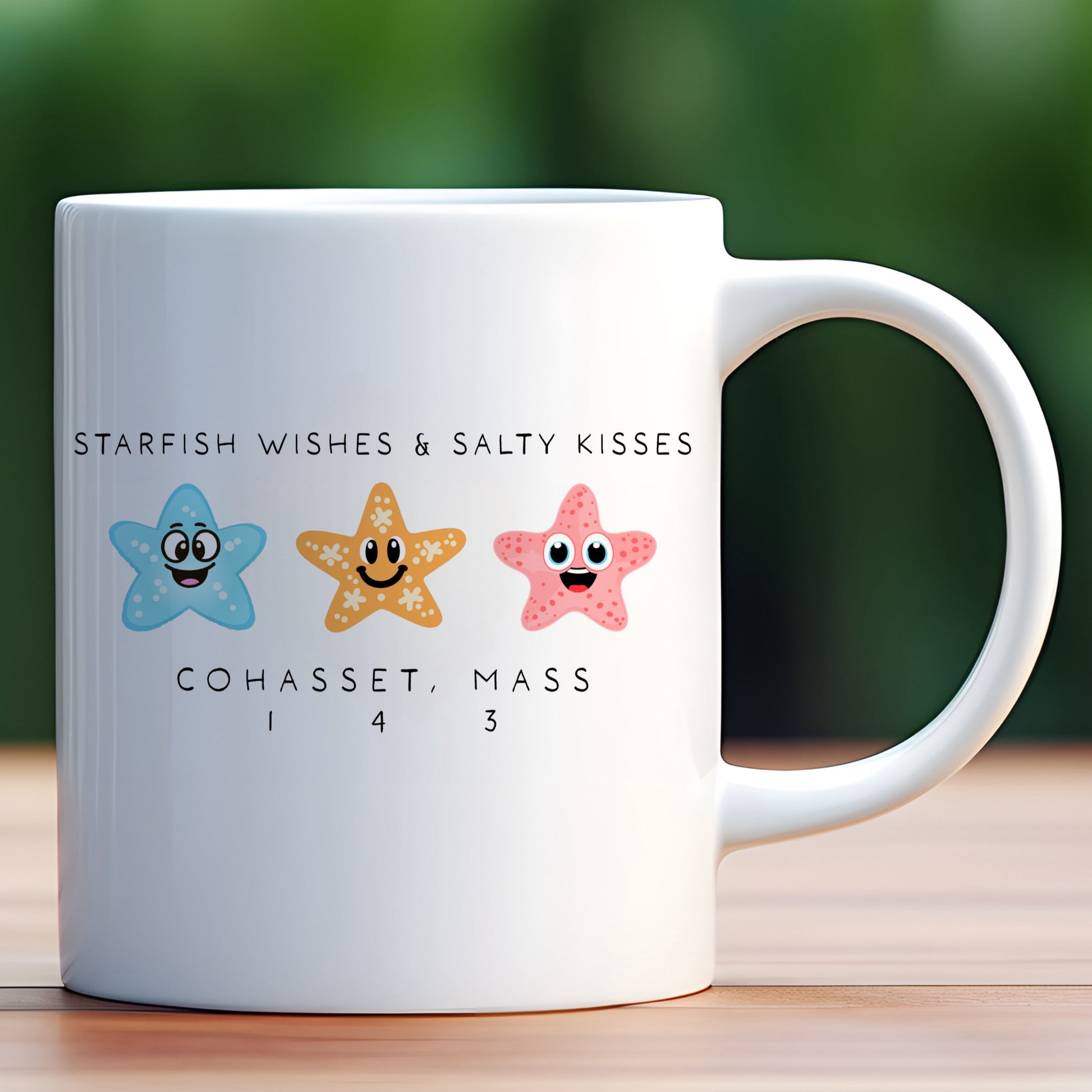 Personalize Free Cohasset MA: Ceramic Mug Collection from Baby Squid Ink 