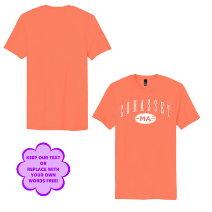 Personalize Free Cohasset MA, Kids Cotton Tees from Baby Squid Ink 