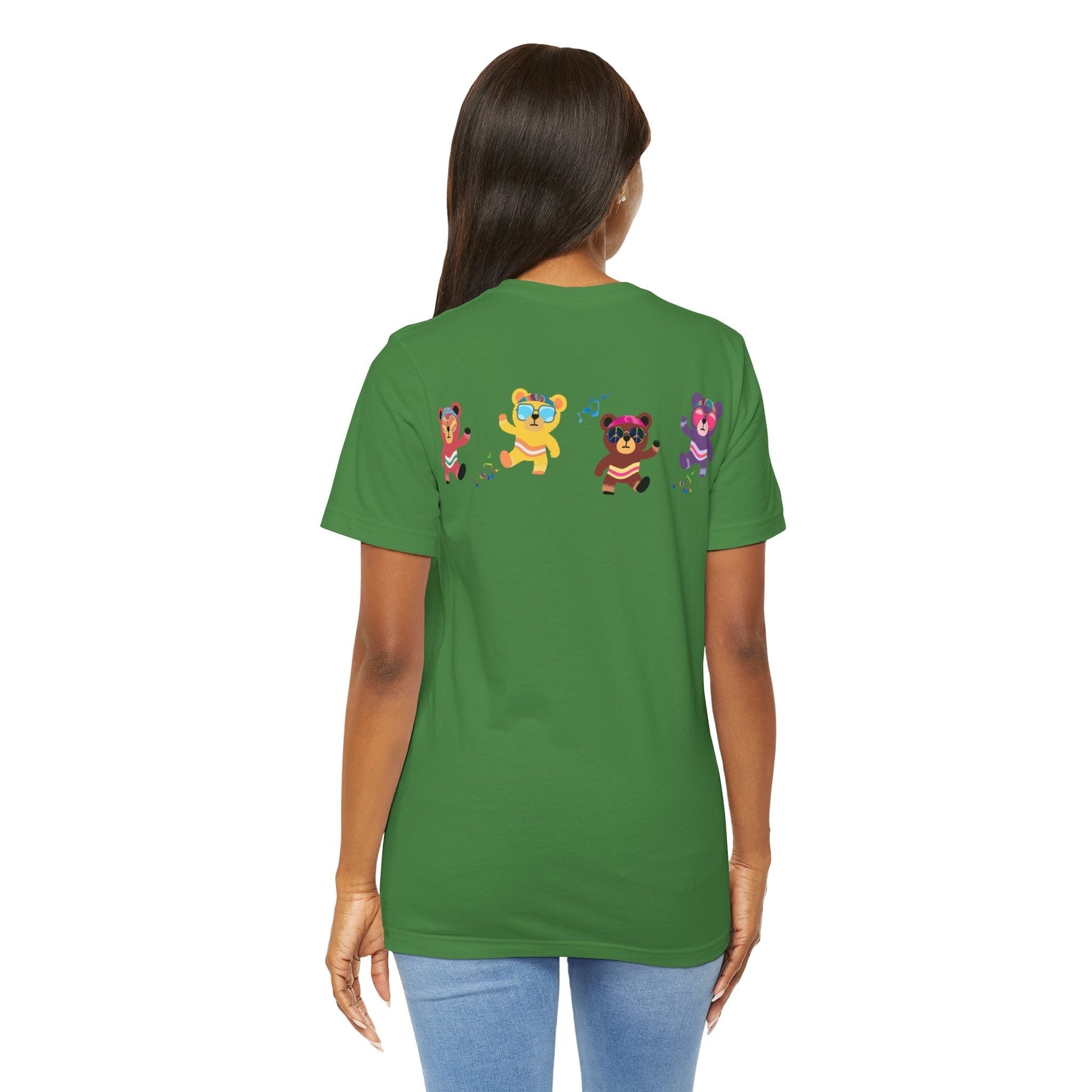 Groovy Dancing Bears Adult Cotton Tee Personalize Free