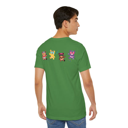 Personalize Free Groovy Dancing Bears Adult Cotton Tee from Baby Squid Ink 