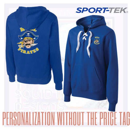 Hull Pirates, Lace up Hoodie Personalize Free