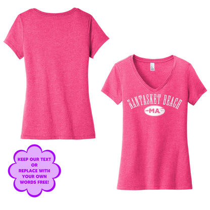 Personalize Free Nantasket Beach, Hull, Women’s Cotton Tees from Baby Squid Ink 