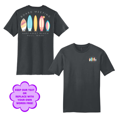 Personalize Free Surfboards Hull, Adult Cotton Tees from Baby Squid Ink 