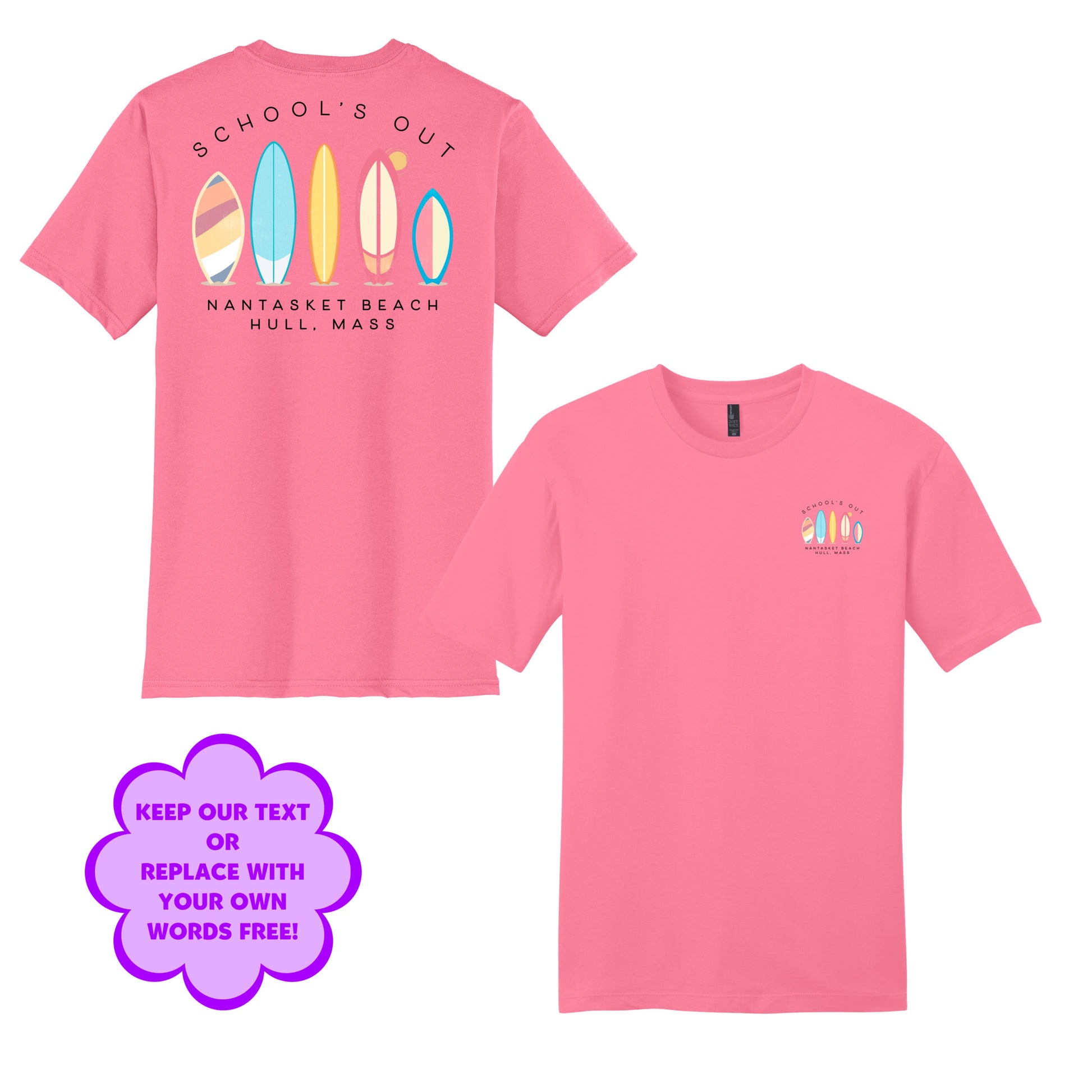 Personalize Free Surfboards Hull, Kids Cotton Tees from Baby Squid Ink 