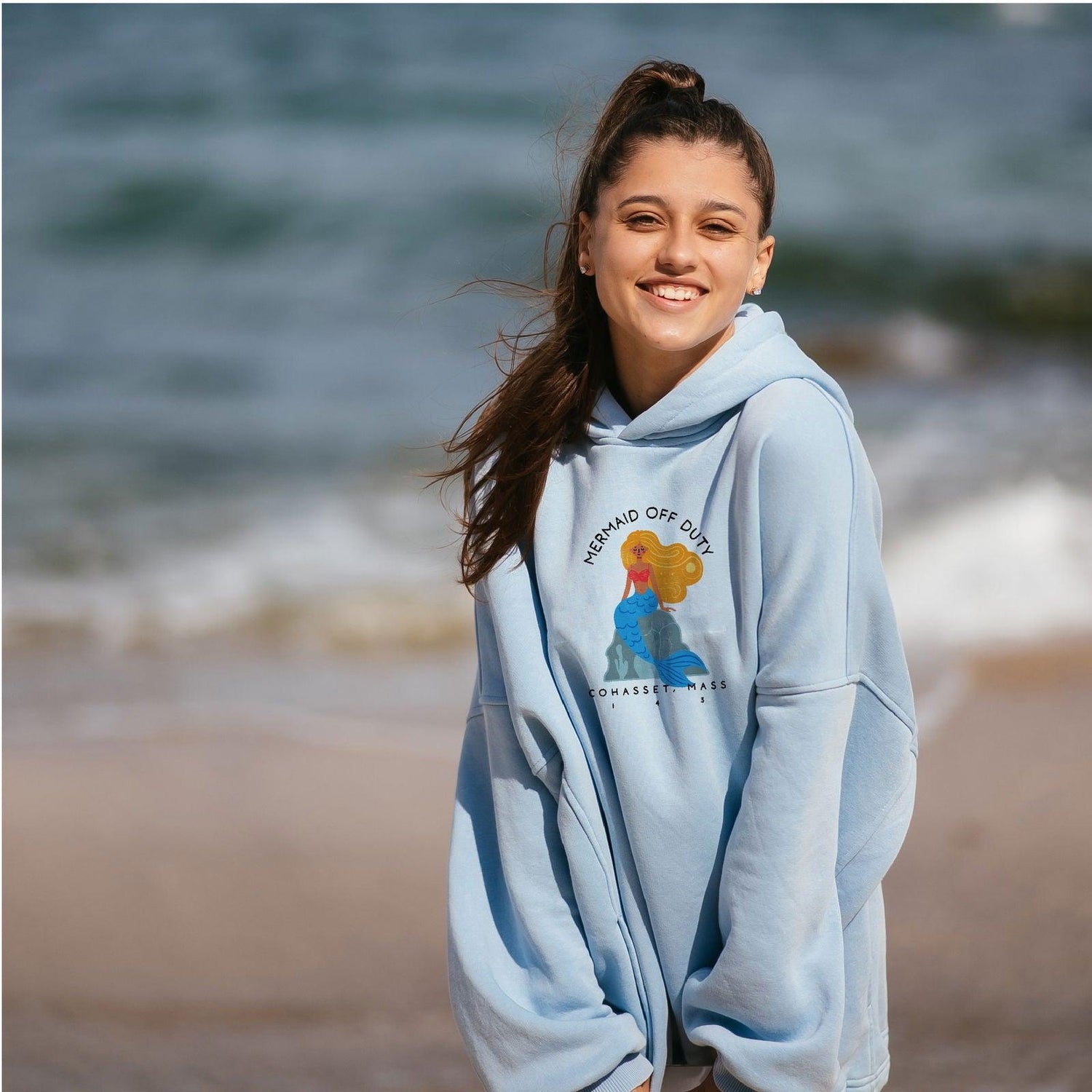 Cohasset MA: Kids Sweatshirts - Baby Squid Ink