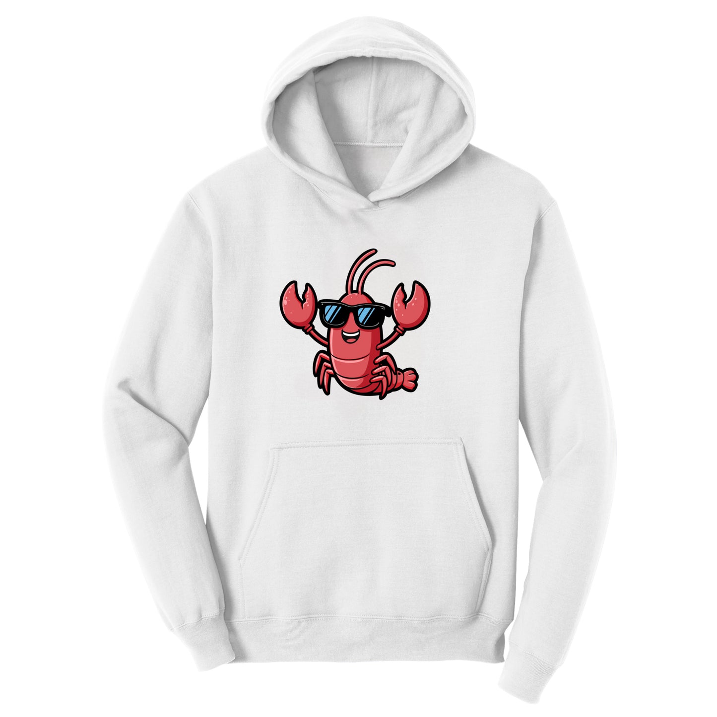 Customizable Lobster Design, Fleece Hoodie