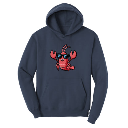 Customizable Lobster Design, Fleece Hoodie