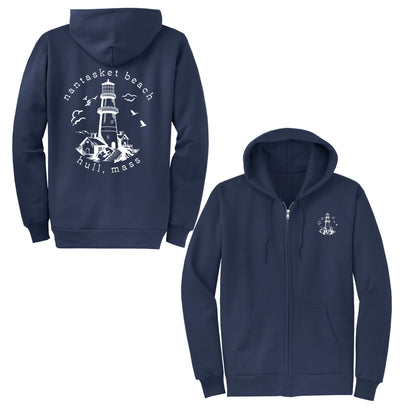 Lighthouse, Adult Fleece Hoodie Sweatshirts, Hull