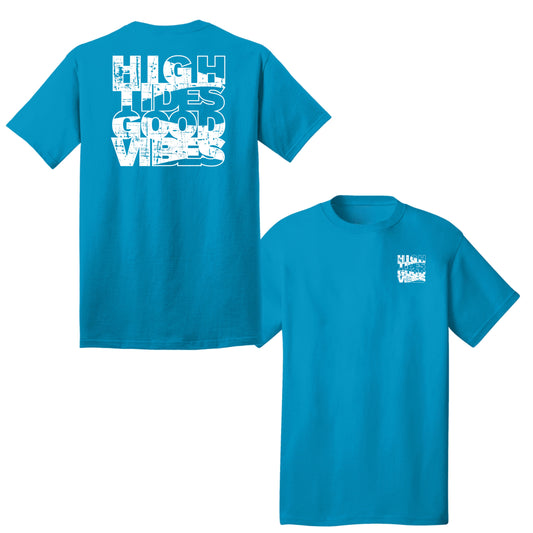 High Tides Good Vibes, Adult Cotton Tee