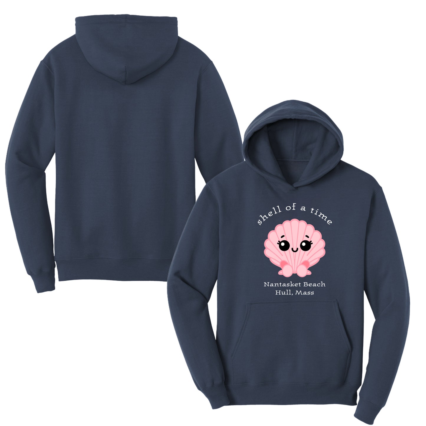 Shell of a Time, Kids Fleece Hoodie Sweatshirts, Hull