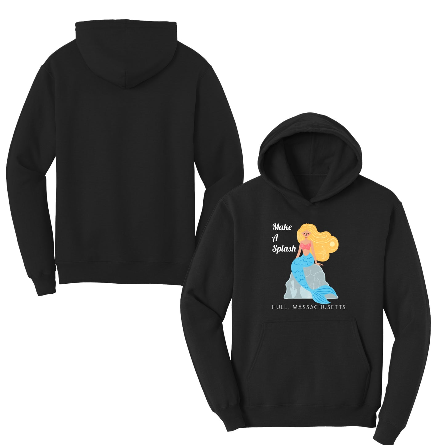 Make a Splash, Kids Fleece Hoodie Sweatshirts, Hull