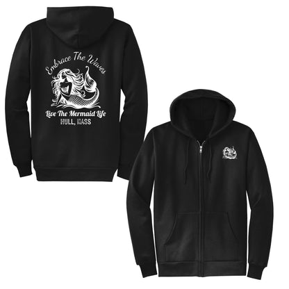 Embrace the Waves, Adult Fleece Hoodie Sweatshirts, Hull