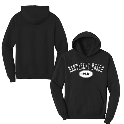 Nantasket Beach, Kids Fleece Hoodie Sweatshirts, Hull