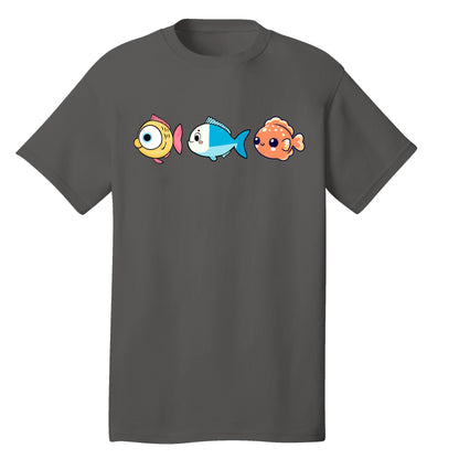 Customizable Tropical Fish Design, 100% Cotton Tee