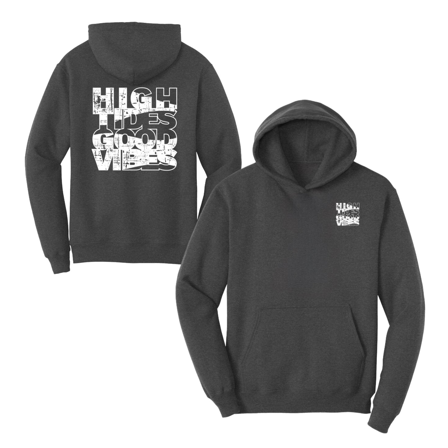 High Tides Good Vibes, Adult Fleece Hoodies