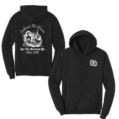 Embrace the Waves, Adult Fleece Hoodie Sweatshirts, Hull