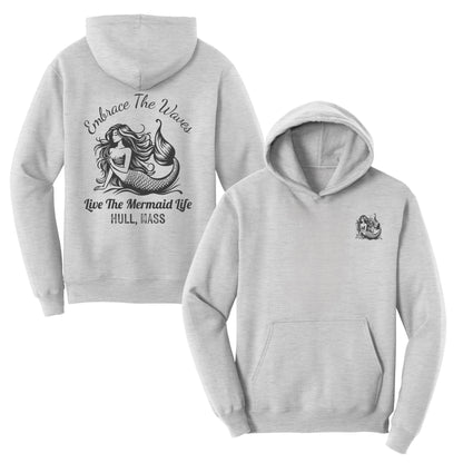 Embrace the Waves, Adult Fleece Hoodie Sweatshirts, Hull