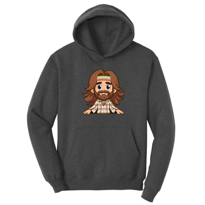 Customizable Happy Hippie Design, Fleece Hoodie