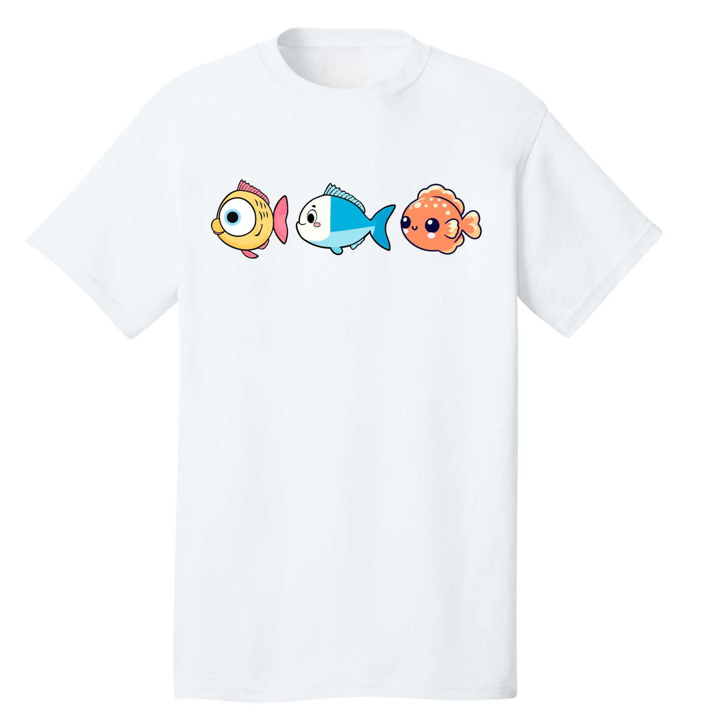 Customizable Tropical Fish Design, 100% Cotton Tee