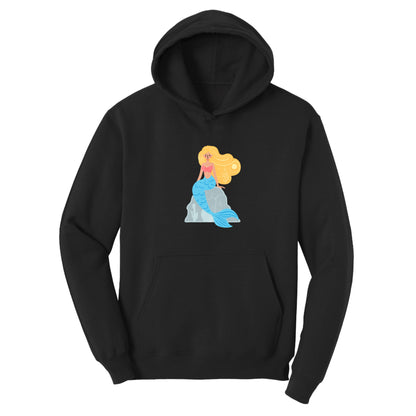 Customizable Playful Mermaid Design, Fleece Hoodie