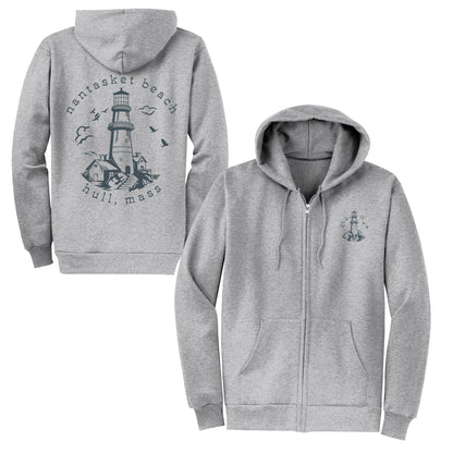 Lighthouse, Adult Fleece Hoodie Sweatshirts, Hull