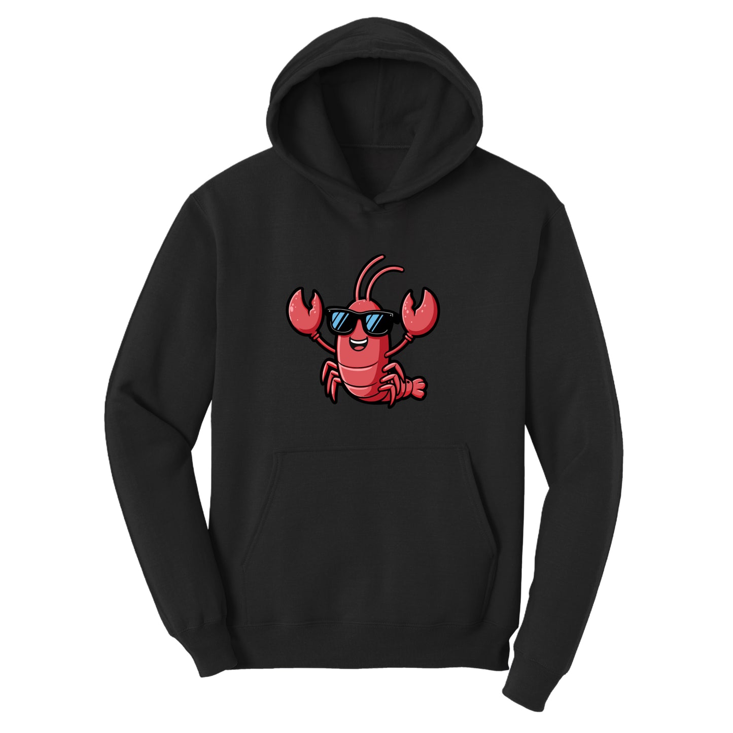 Customizable Lobster Design, Fleece Hoodie