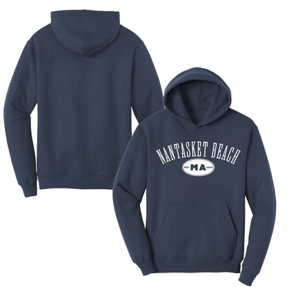 Nantasket Beach, Kids Fleece Hoodie Sweatshirts, Hull