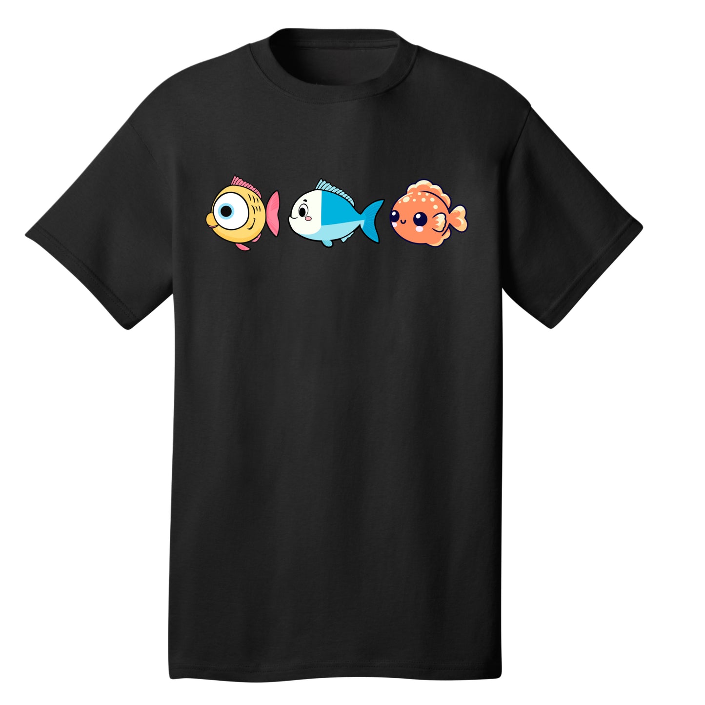 Customizable Tropical Fish Design, 100% Cotton Tee