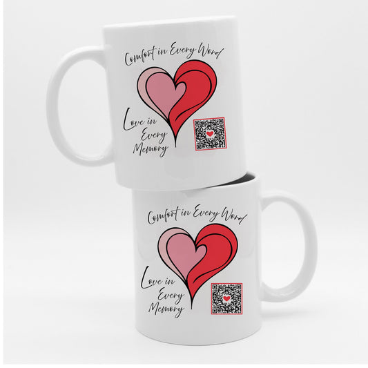 Audio Memory Heart Mug - Baby Squid Ink