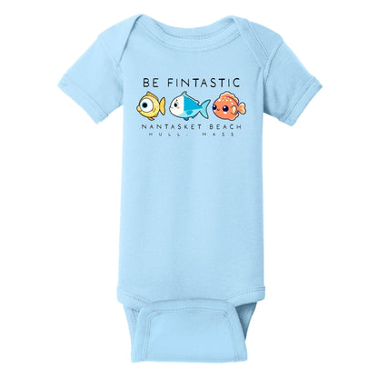 Be Fintastic, Infant Cotton Onesie, Hull - Baby Squid Ink