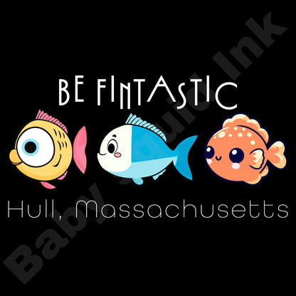 Be Fintastic, Kids 100% Cotton Tees - Baby Squid Ink