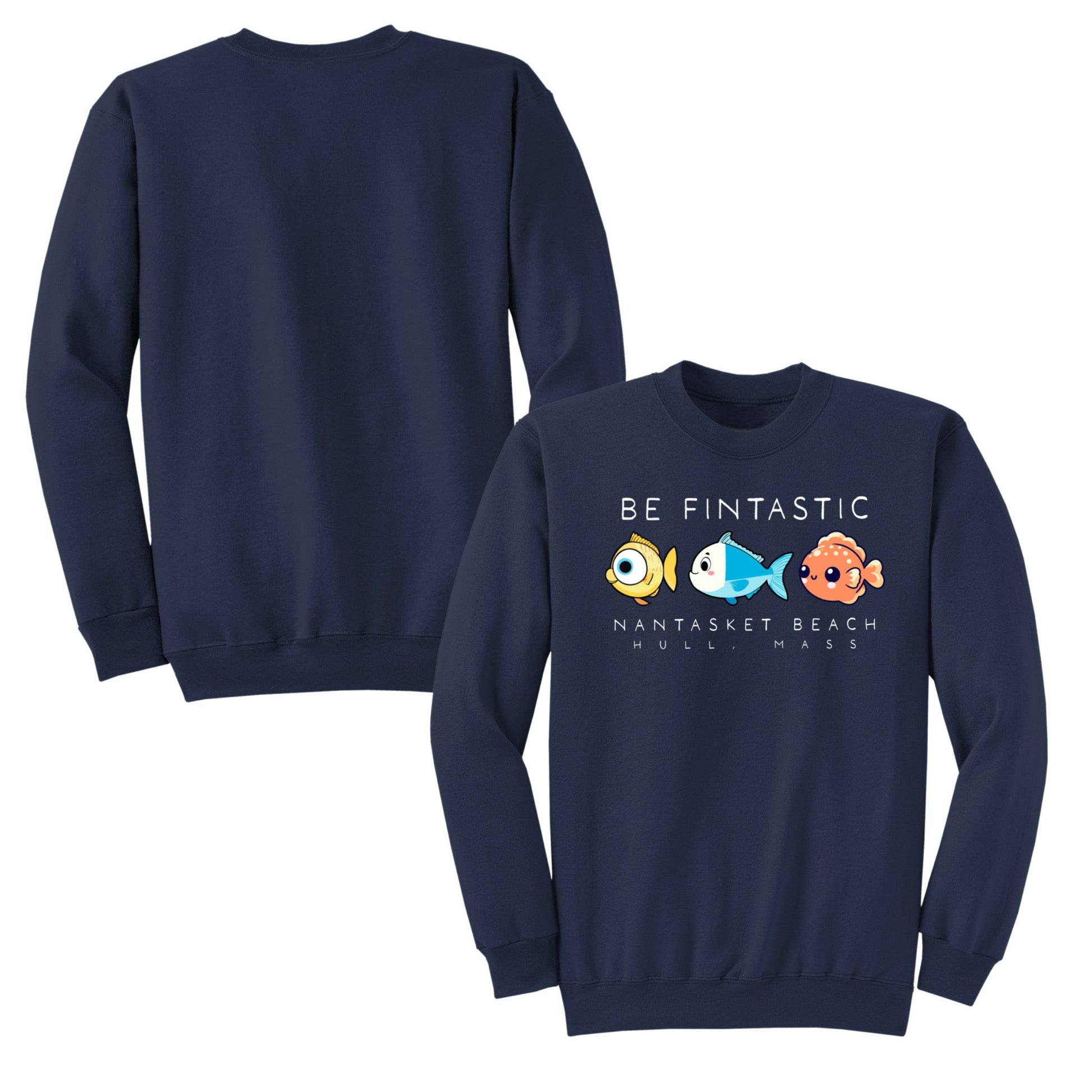 Be Fintastic, Kids Fleece Sweatshirts, Hull - Baby Squid Ink