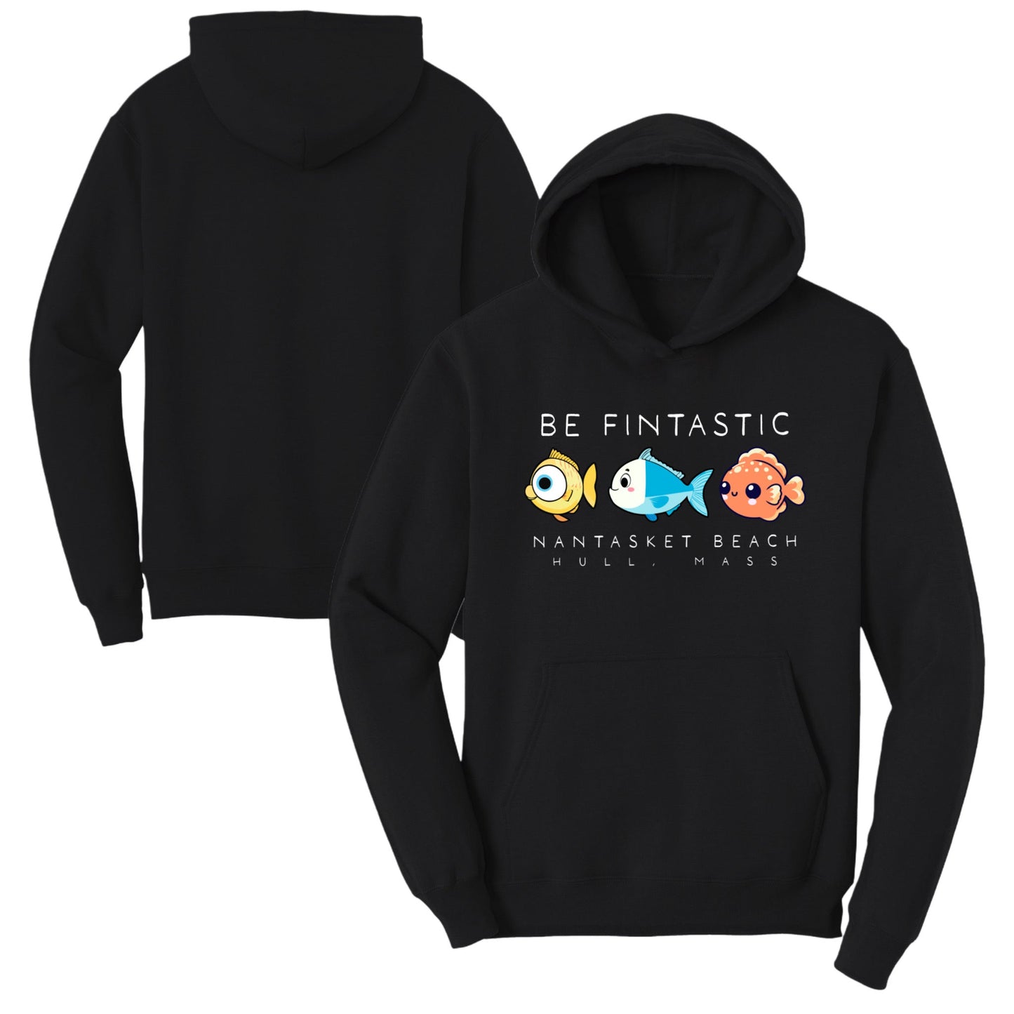 Be Fintastic, Kids Fleece Sweatshirts, Hull - Baby Squid Ink