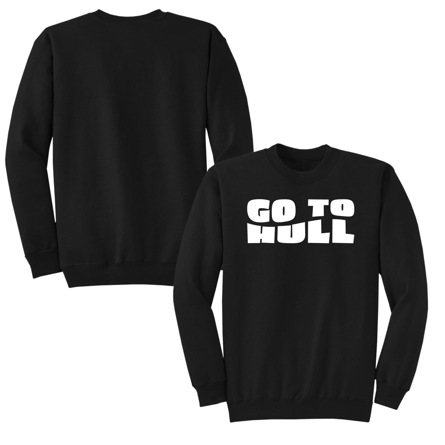 Go to Hull, Adult Fleece Sweatshirts, Hull - Baby Squid Ink