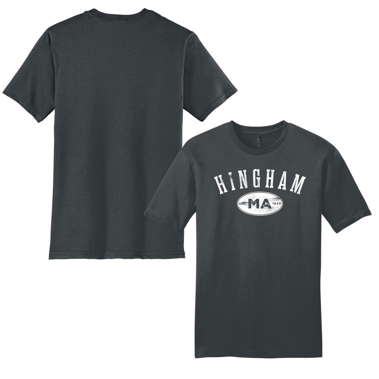 Hingham Mass, Adult Cotton Tee - Baby Squid Ink