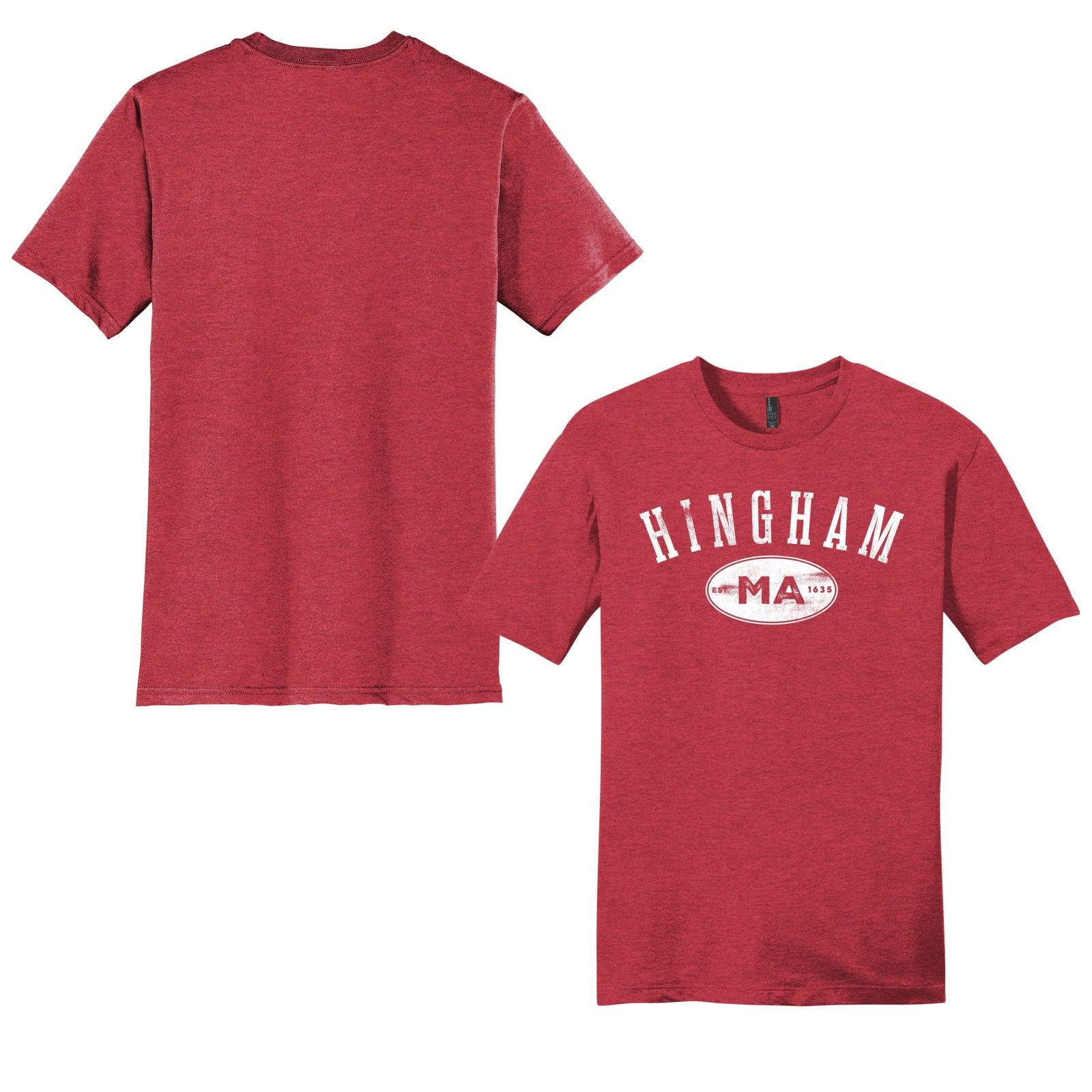 Hingham Mass, Adult Cotton Tee - Baby Squid Ink