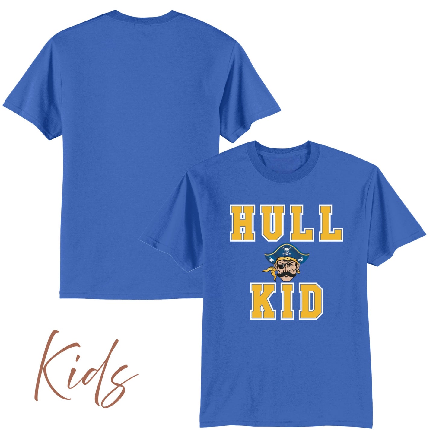 Hull Kid, Cotton Tees, Kids Sizes - Baby Squid Ink