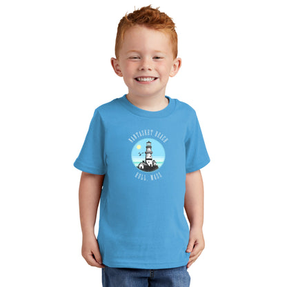 Hull Lighthouse, Kids 100% Cotton Tees - Baby Squid Ink