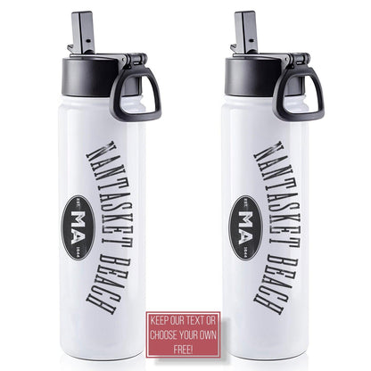 Hull MA, 22oz Stainless Steel Water Bottle - Baby Squid Ink