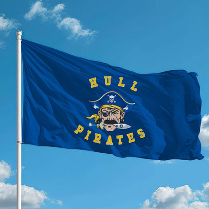 Hull Pirates, 3ft. X 5ft. Single Sided Outdoor Flag - Baby Squid Ink