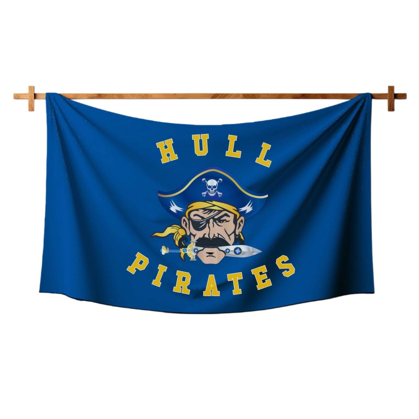 Hull Pirates, 3ft. X 5ft. Single Sided Outdoor Flag - Baby Squid Ink