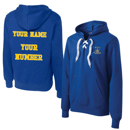 Hull Pirates Add Your Name and Number, Fleece Sweatshirts, Adult Sizes - Baby Squid Ink