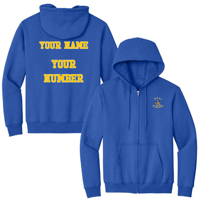 Hull Pirates Add Your Name and Number, Fleece Sweatshirts, Adult Sizes - Baby Squid Ink